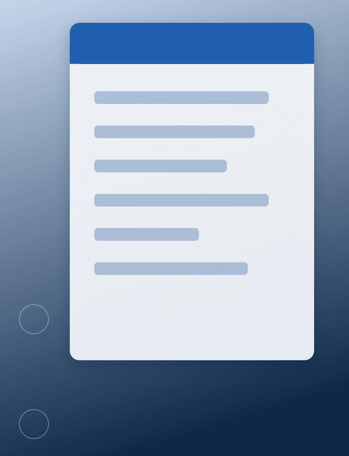 Anteprima dell'area diario di cura